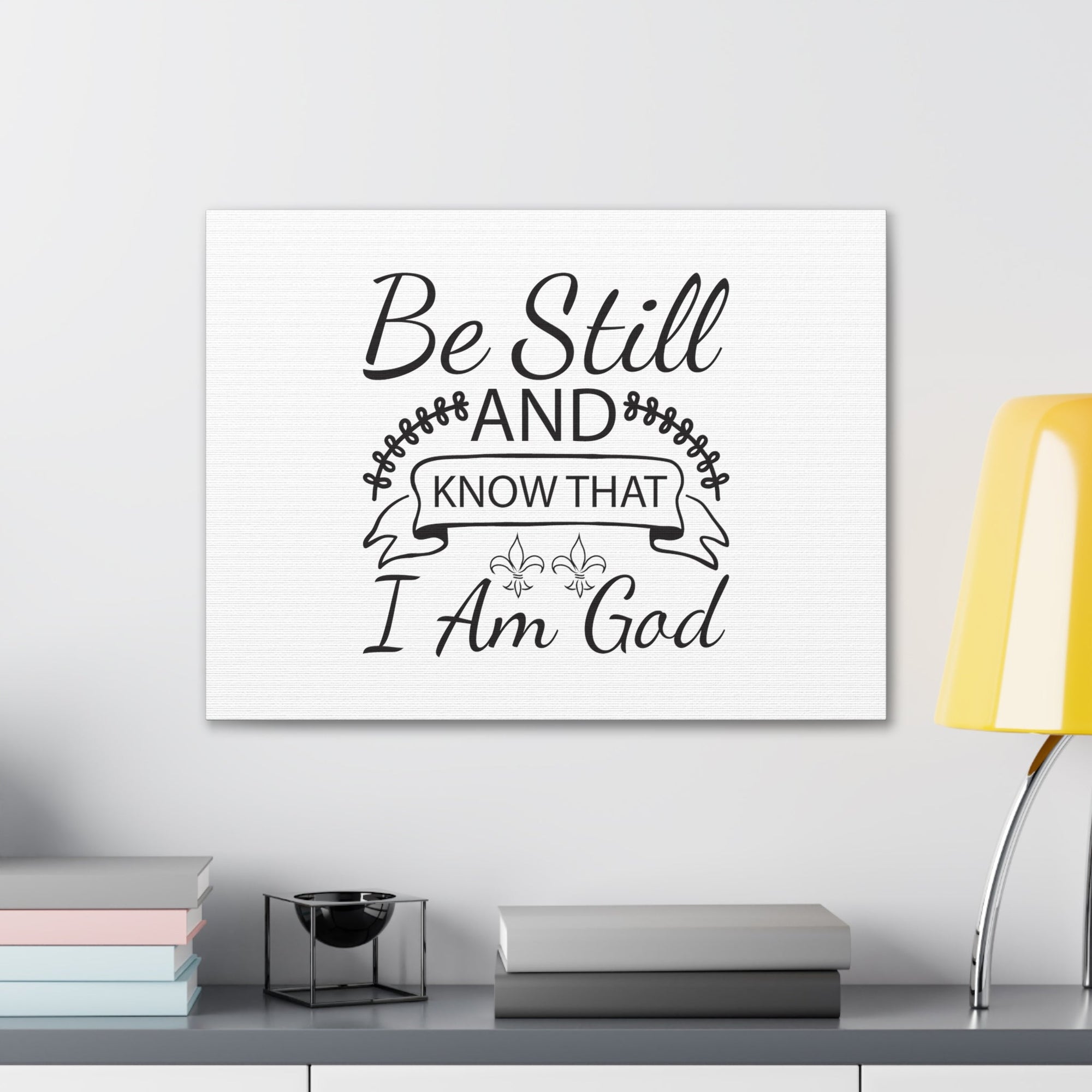 Scripture Walls Know That I Am God Exodus 14:14 Christian Wall Art Bible Verse Print Ready to Hang Unframed-Express Your Love Gifts