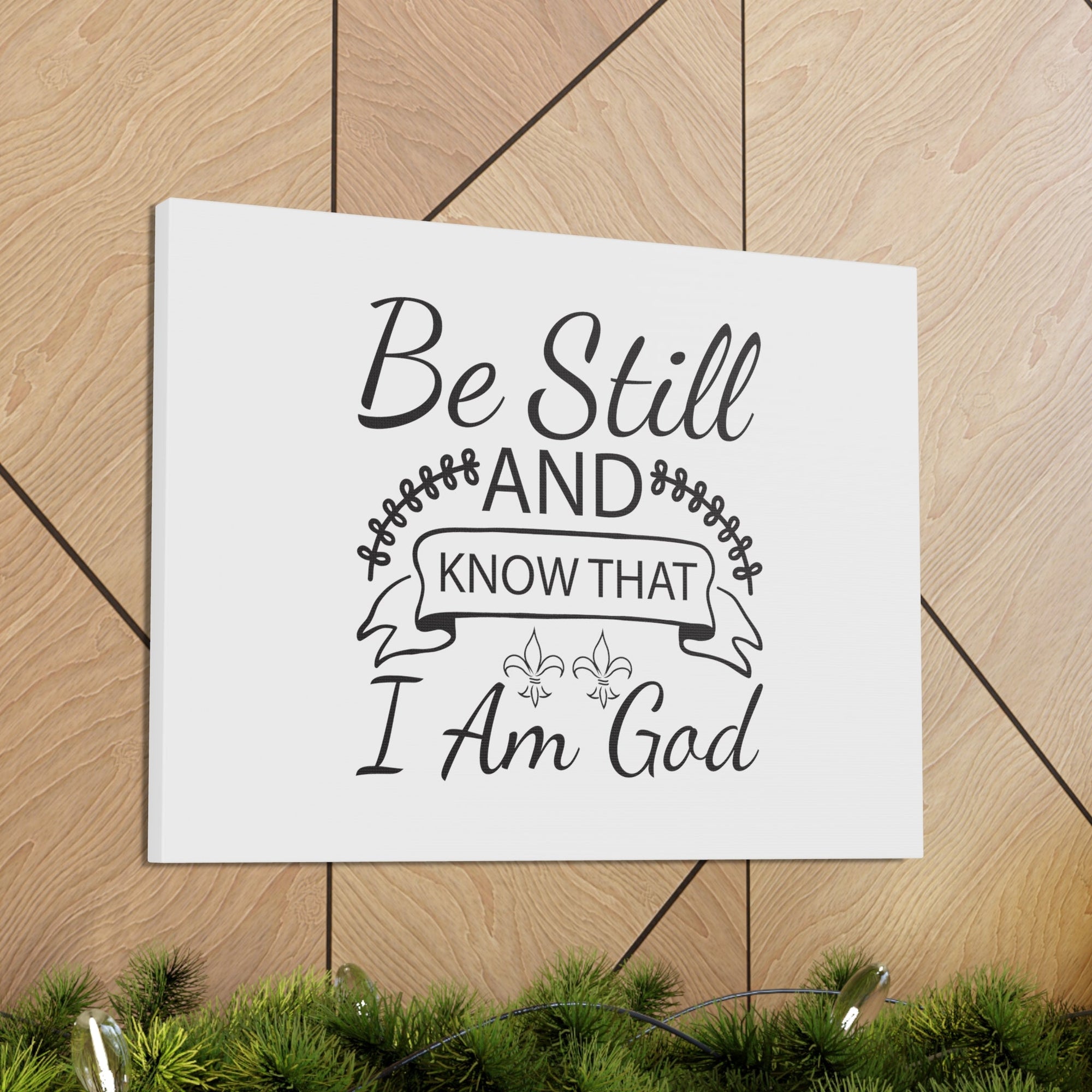 Scripture Walls Know That I Am God Exodus 14:14 Christian Wall Art Bible Verse Print Ready to Hang Unframed-Express Your Love Gifts