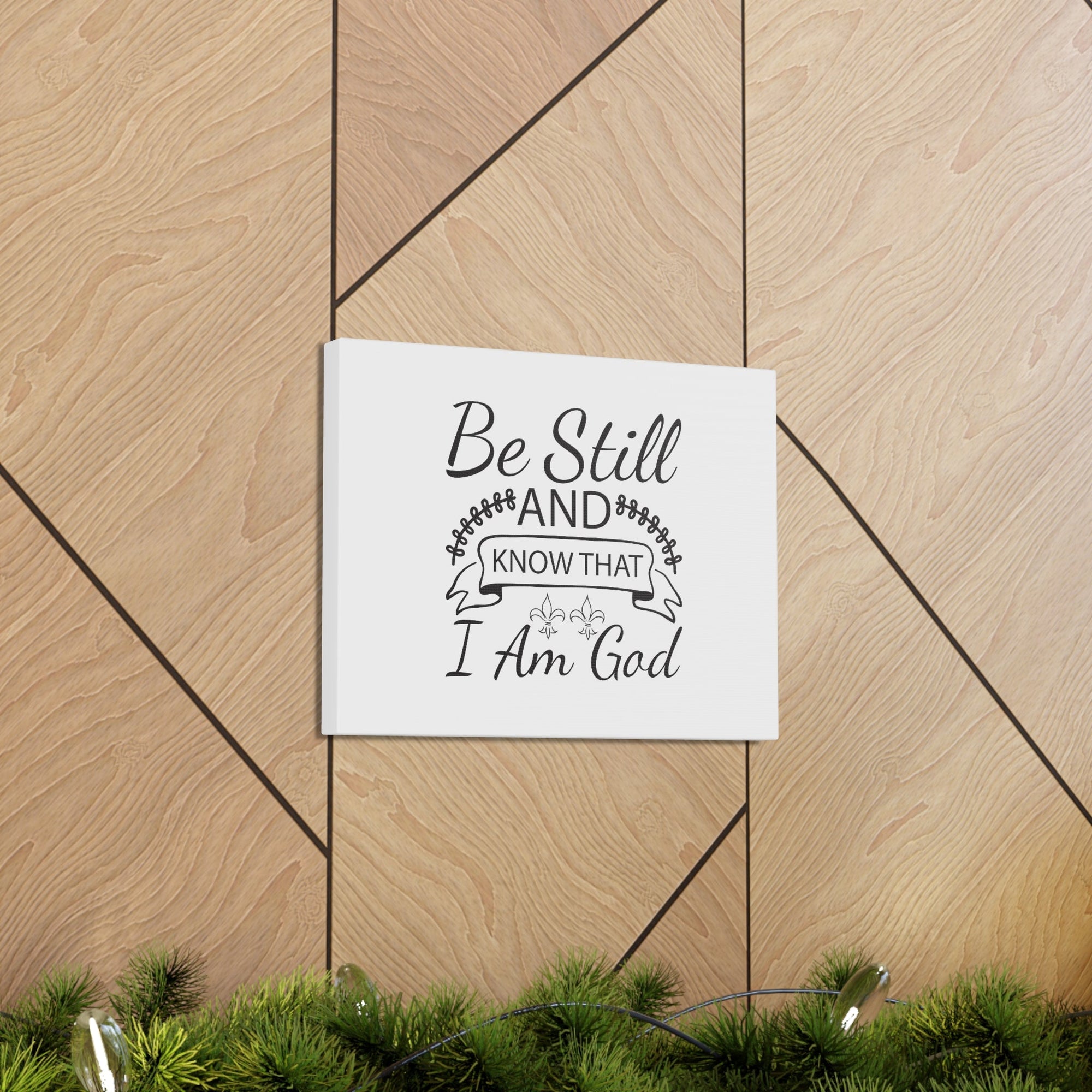 Scripture Walls Know That I Am God Exodus 14:14 Christian Wall Art Bible Verse Print Ready to Hang Unframed-Express Your Love Gifts