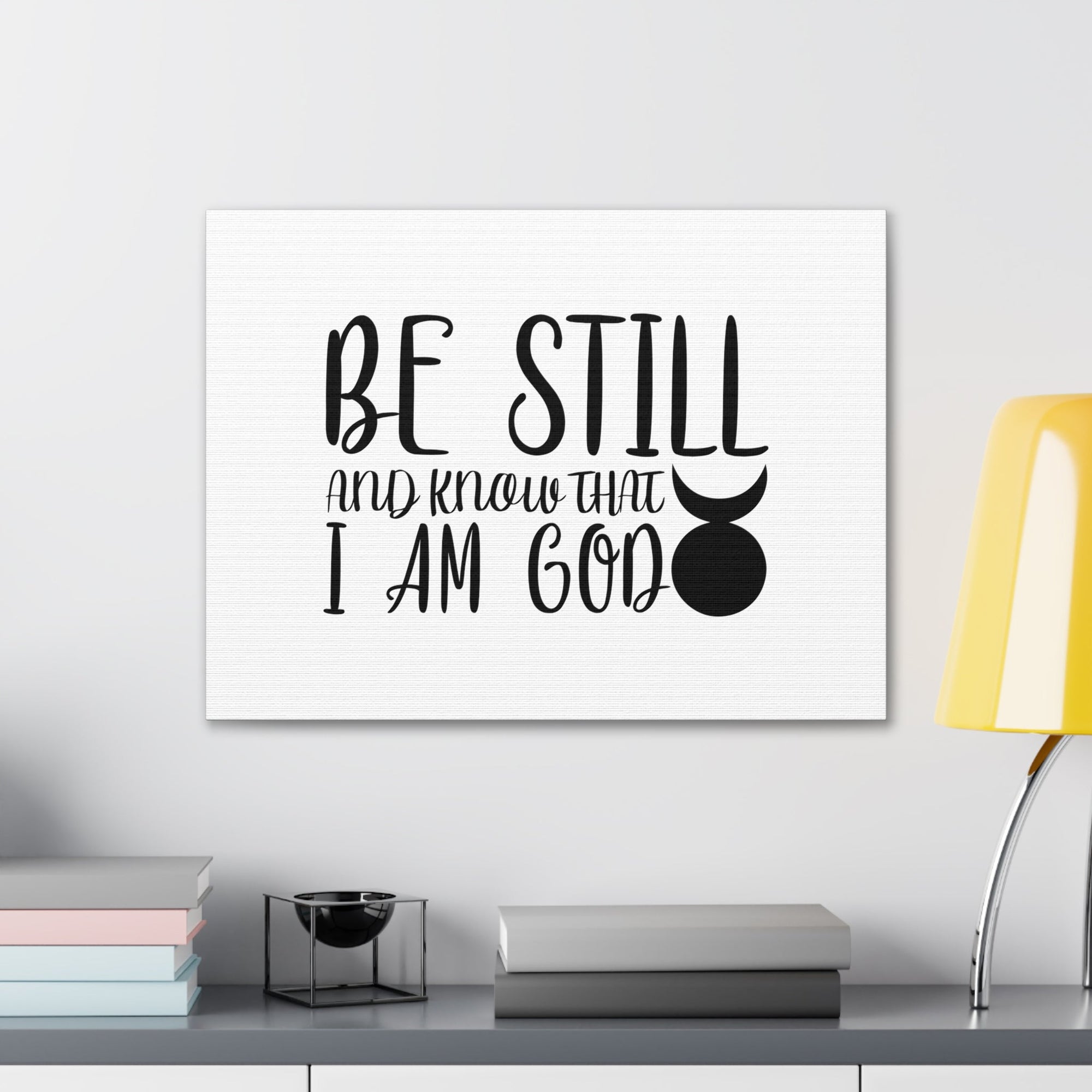 Scripture Walls Know That I Am God Genesis 35:11 Christian Wall Art Bible Verse Print Ready to Hang Unframed-Express Your Love Gifts