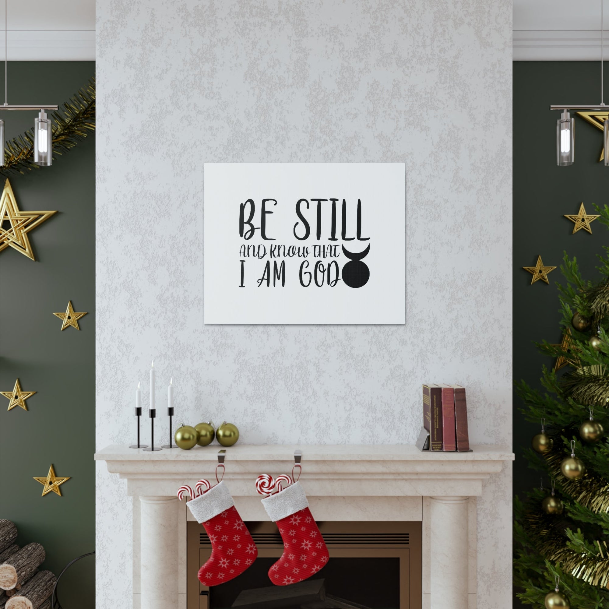 Scripture Walls Know That I Am God Genesis 35:11 Christian Wall Art Bible Verse Print Ready to Hang Unframed-Express Your Love Gifts