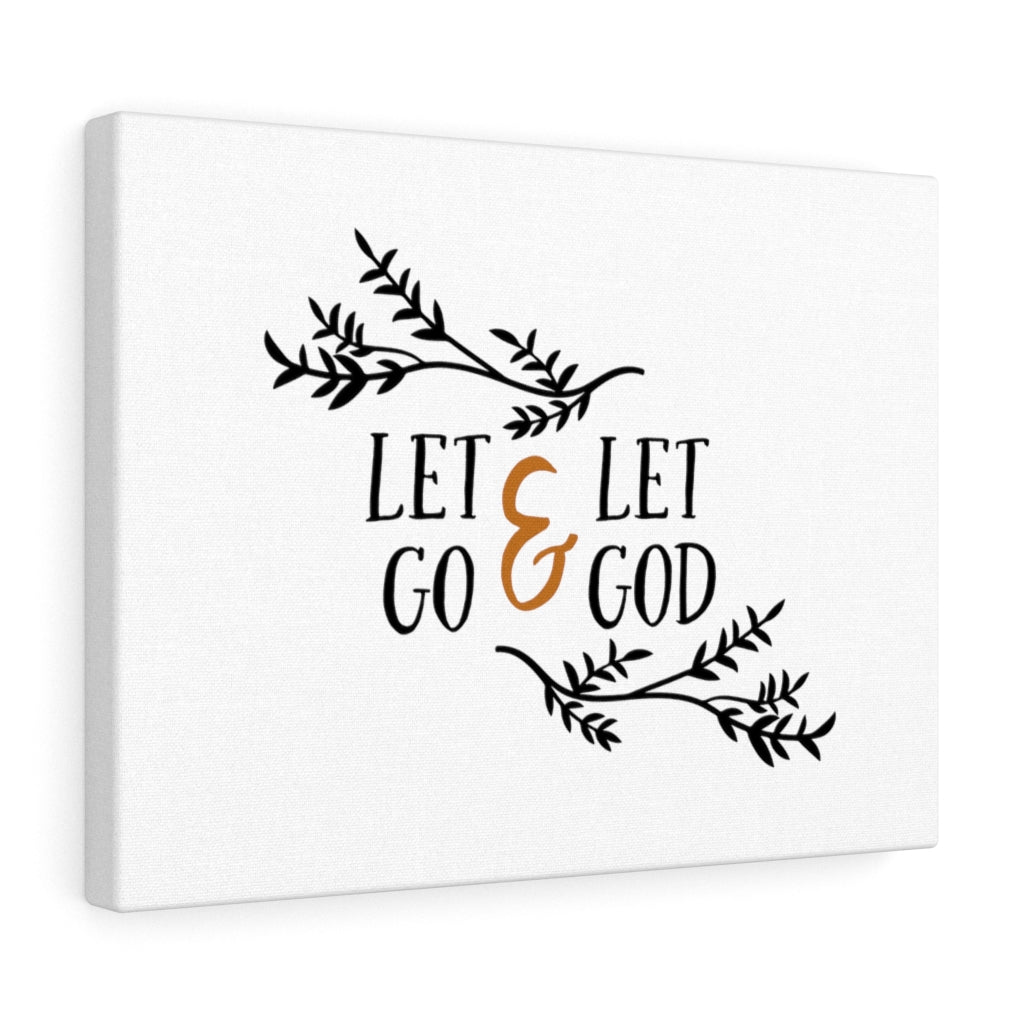 Scripture Walls Let Go & Let God Bible Verse Canvas Christian Wall Art Ready to Hang Unframed-Express Your Love Gifts