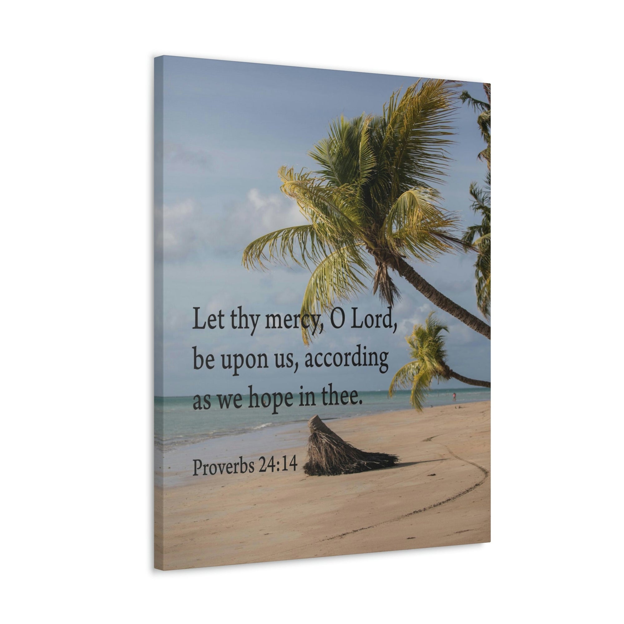 Scripture Walls Let Thy Mercy Proverbs 24:14 Bible Verse Canvas Christian Wall Art Ready to Hang Unframed-Express Your Love Gifts