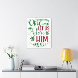 Scripture Walls Let Us Adore Psalm 95:6 Christian Wall Art Print Ready to Hang Unframed-Express Your Love Gifts