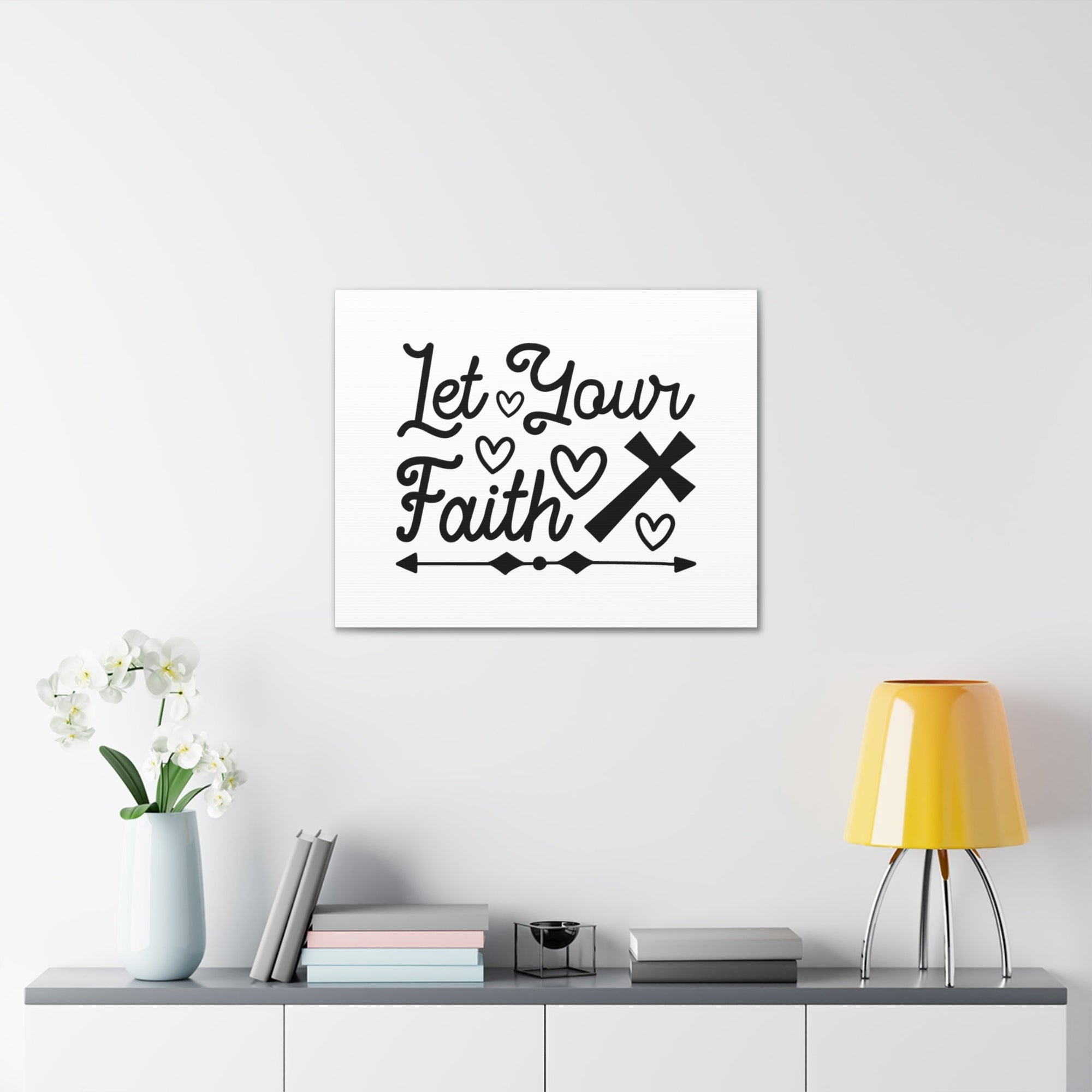 Scripture Walls Let Your Faith Hebrews 11:1 Christian Wall Art Bible Verse Print Ready to Hang Unframed-Express Your Love Gifts