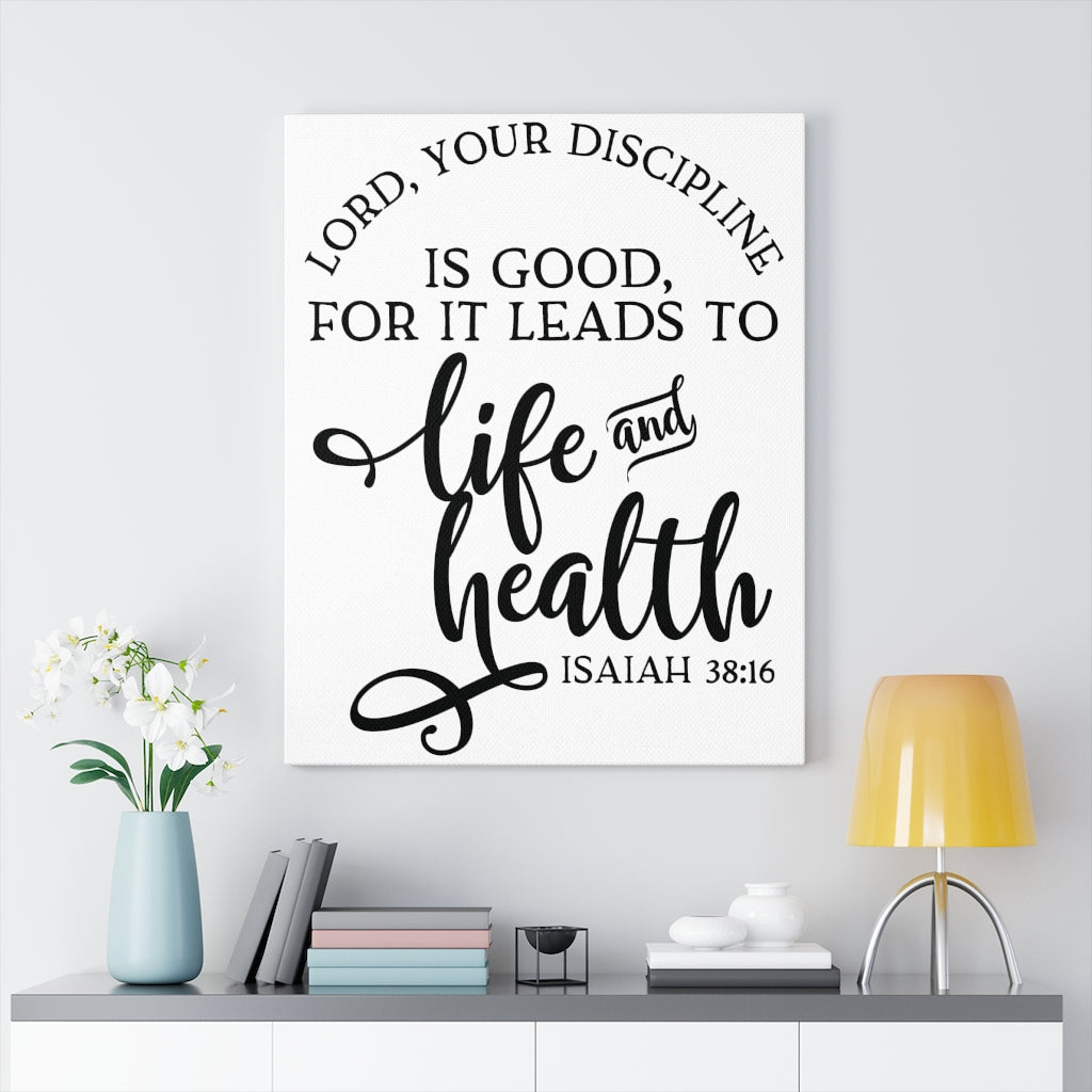 Scripture Walls Life And Health Isaiah 38:16 Bible Verse Canvas Christian Wall Art Ready to Hang Unframed-Express Your Love Gifts
