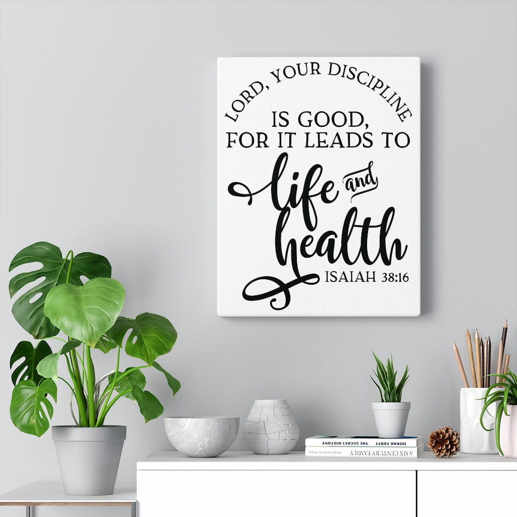 Scripture Walls Life And Health Isaiah 38:16 Bible Verse Canvas Christian Wall Art Ready to Hang Unframed-Express Your Love Gifts