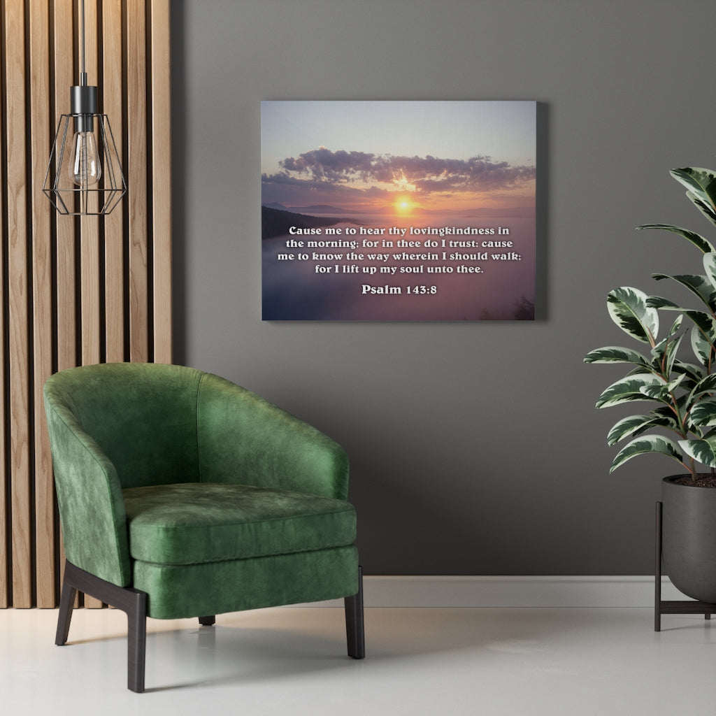 Scripture Walls Lift Up My Soul Deuteronomy 6:5 Bible Verse Canvas Christian Wall Art Ready to Hang Unframed-Express Your Love Gifts