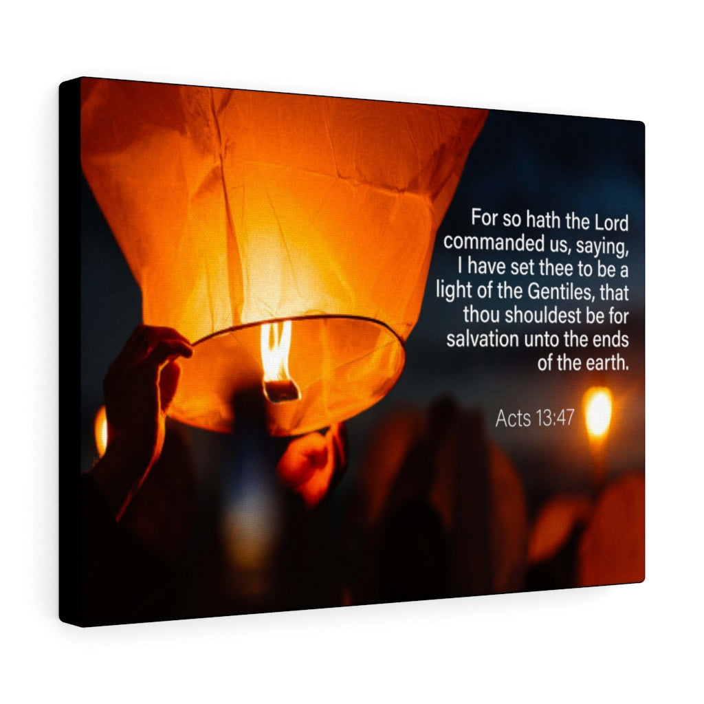 Scripture Walls Light of the Gentiles Acts 13:47 Christian Home Decor Bible Art Unframed-Express Your Love Gifts