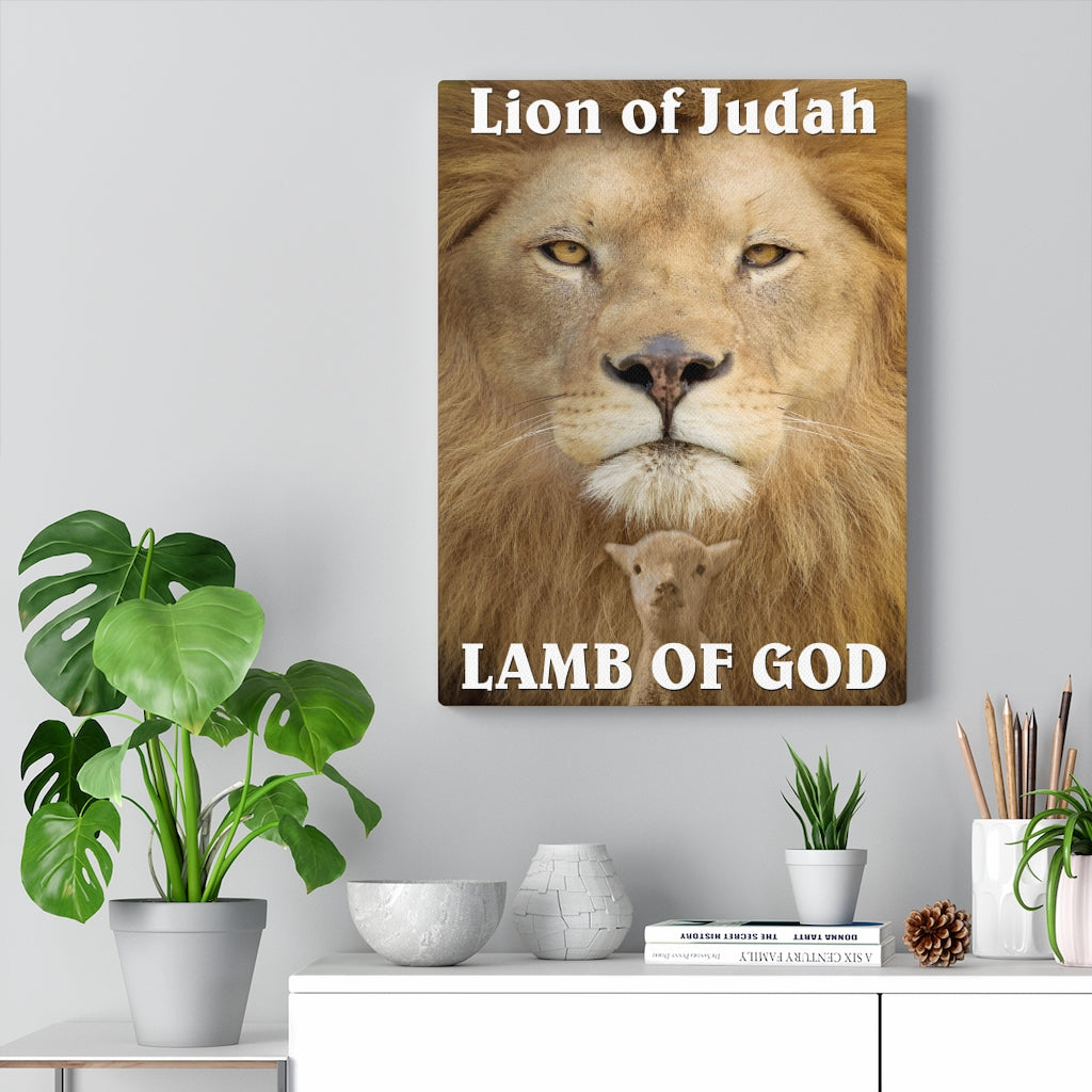 Scripture Walls Lion of Judah Lamb of God Revelation & John Verses Print Ready to Hang Unframed-Express Your Love Gifts