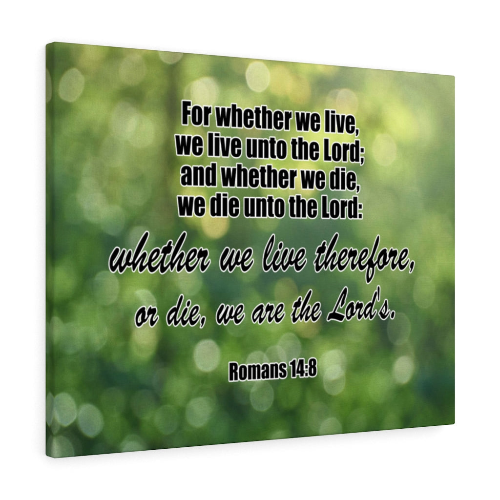 Scripture Walls Live Unto The Lord Romans 14:8 Bible Verse Canvas Christian Wall Art Ready to Hang Unframed-Express Your Love Gifts