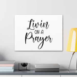 Scripture Walls Livin On A Prayer Romans 12:12 Christian Wall Art Print Ready to Hang Unframed-Express Your Love Gifts