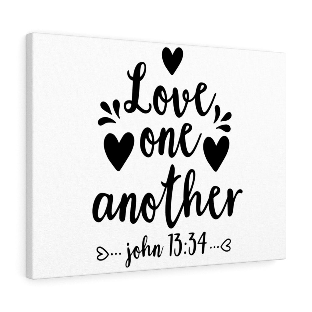 Scripture Walls Love Another John 13:34 Bible Verse Canvas Christian Wall Art Ready to Hang Unframed-Express Your Love Gifts