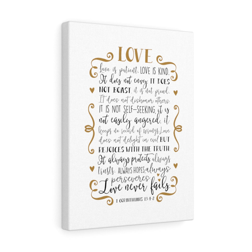 Scripture Walls Love Never Fails 1 Corinthians 13:4-8 Christian Wall A -  Express Your Love Gifts