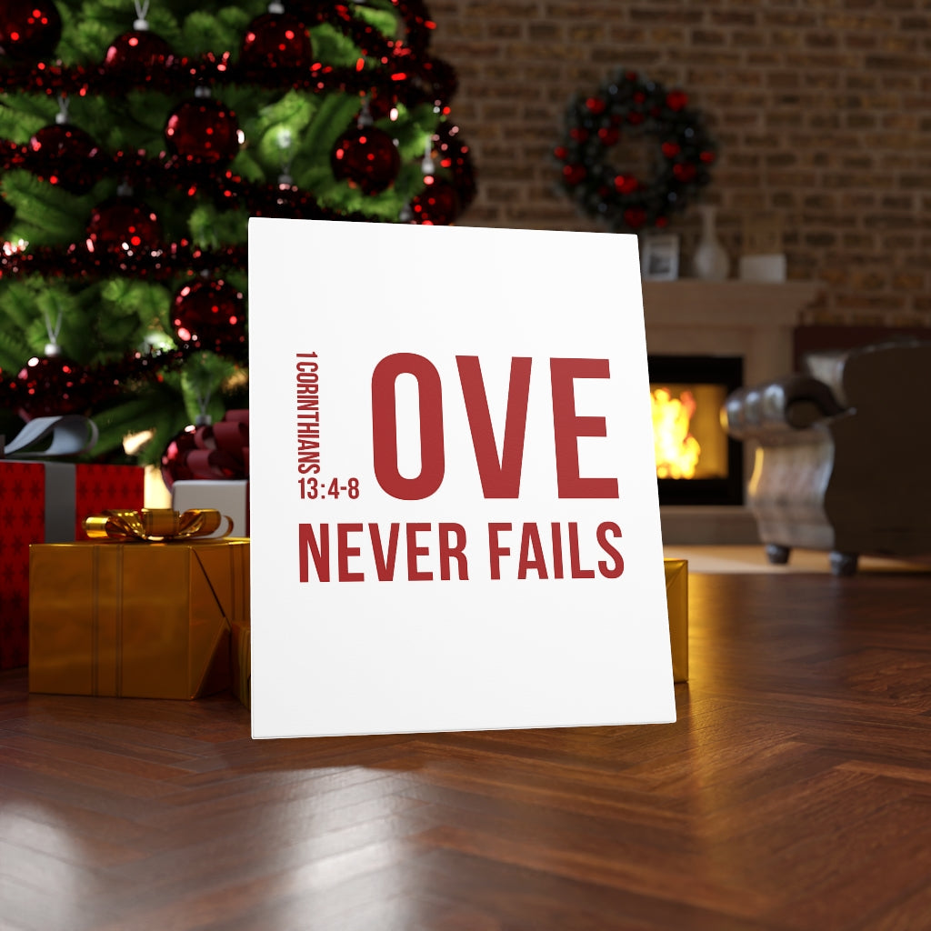 Scripture Walls Love Never Fails 1 Corinthians 13:4-8 Christian Wall A -  Express Your Love Gifts