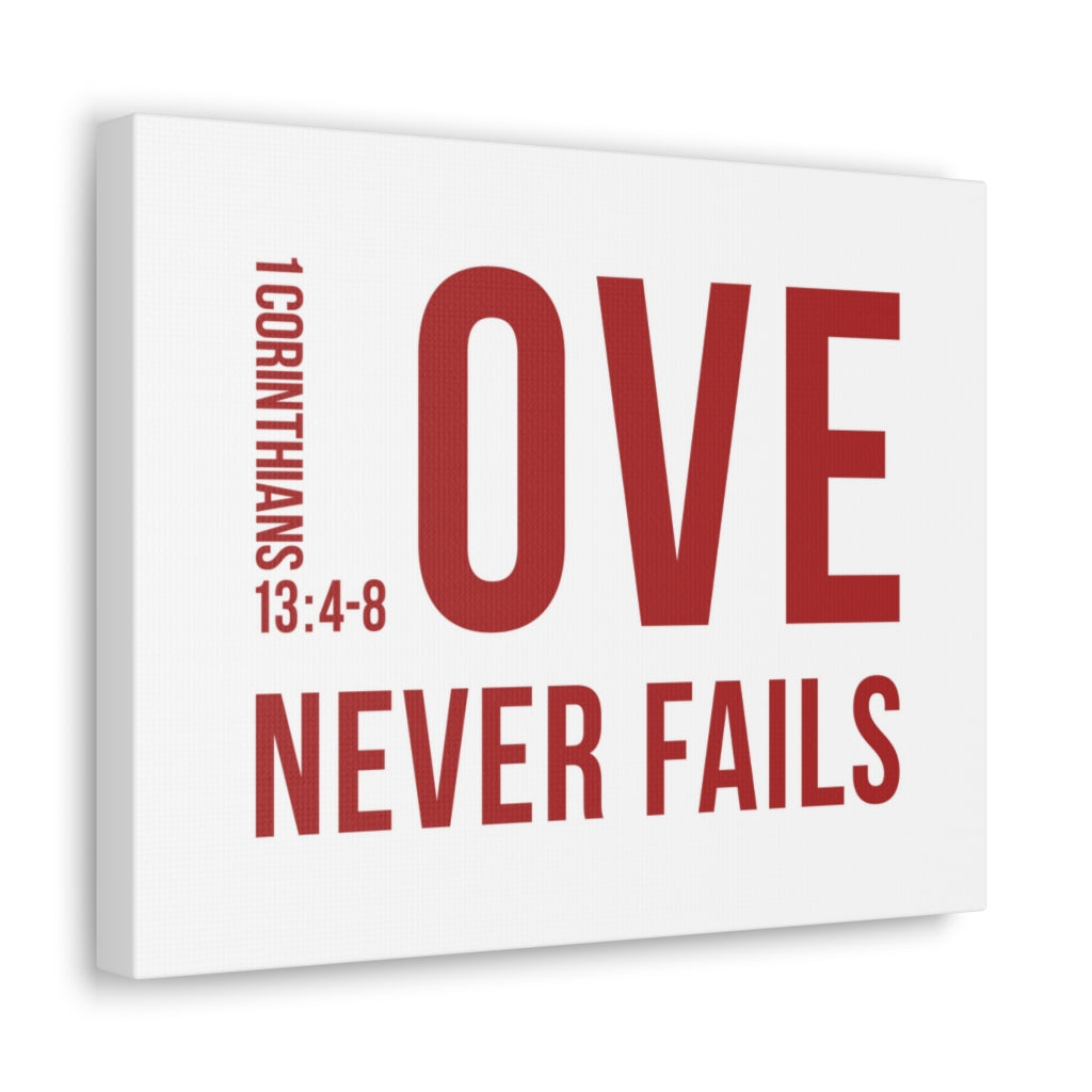 Scripture Walls Love Never Fails 1 Corinthians 13:4-8 Christian Wall A -  Express Your Love Gifts