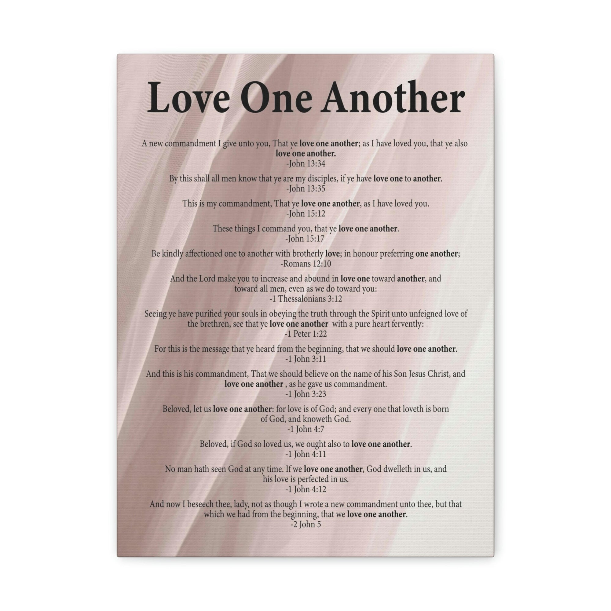 Scripture Walls Love One Another John 13:34 Christian Wall Art Ready to Hang Unframed-Express Your Love Gifts