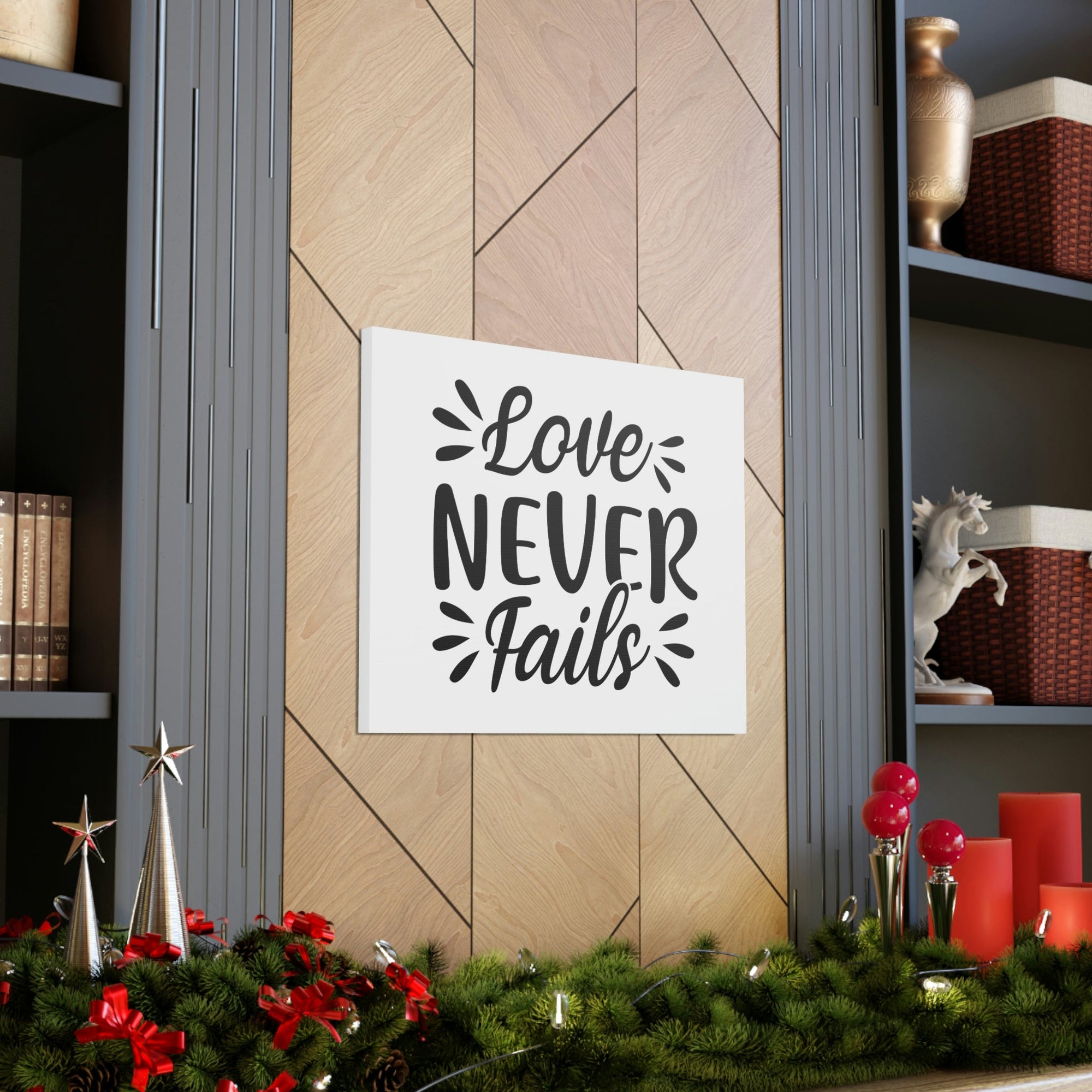 Scripture Walls Lover Never Fails 1 John 4:16 Christian Wall Art Print Ready to Hang Unframed-Express Your Love Gifts