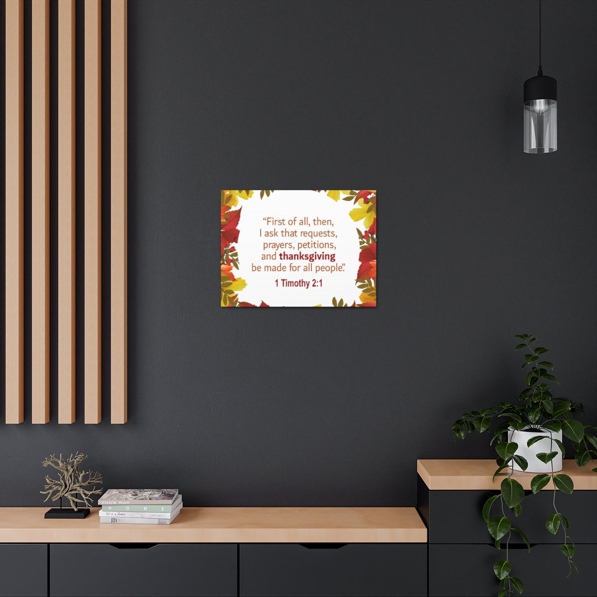 Scripture Walls Made For All People 1 Timothy 2:1 Bible Verse Canvas Christian Wall Art Ready to Hang Unframed-Express Your Love Gifts