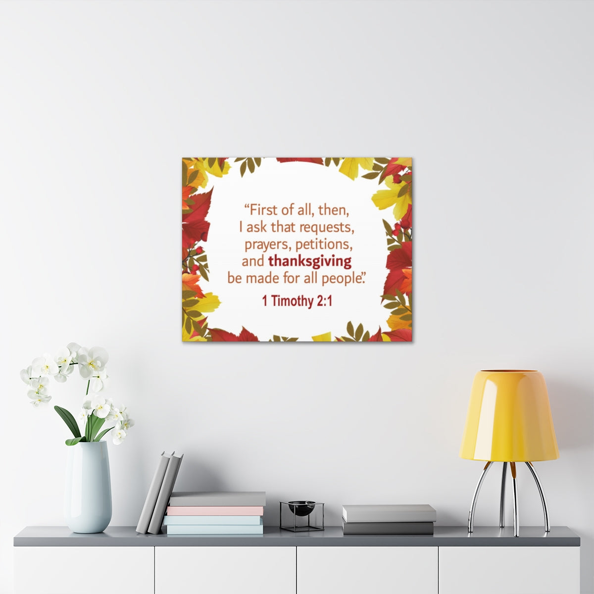 Scripture Walls Made For All People 1 Timothy 2:1 Bible Verse Canvas Christian Wall Art Ready to Hang Unframed-Express Your Love Gifts