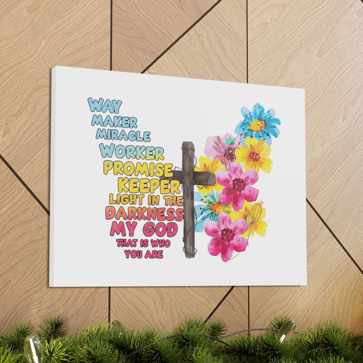 Scripture Walls Miracle Worker 2 Corinthians 1:20 Christian Wall Art Bible Verse Print Ready to Hang Unframed-Express Your Love Gifts