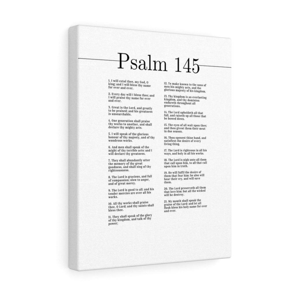 Scripture Walls My God O King Psalm 145 Bible Verse Canvas Christian Wall Art Ready to Hang Unframed-Express Your Love Gifts