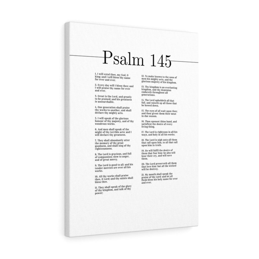 Scripture Walls My God O King Psalm 145 Bible Verse Canvas Christian Wall Art Ready to Hang Unframed-Express Your Love Gifts