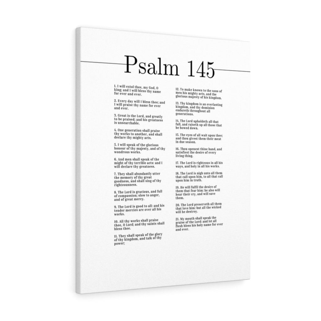 Scripture Walls My God O King Psalm 145 Bible Verse Canvas Christian Wall Art Ready to Hang Unframed-Express Your Love Gifts