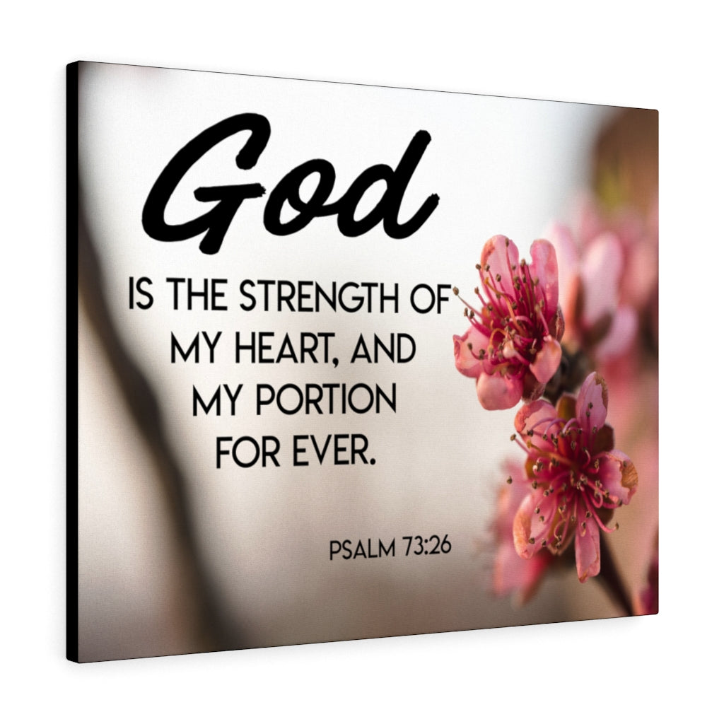 Scripture Walls My Heart And My Portion Psalm 73:26 Wall Art Christian Home Decor Unframed-Express Your Love Gifts