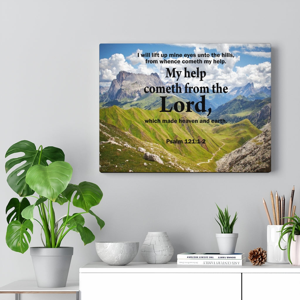 Scripture Walls My Help is God Psalm 121:1-2 Wall Art Christian Home Decor Unframed-Express Your Love Gifts