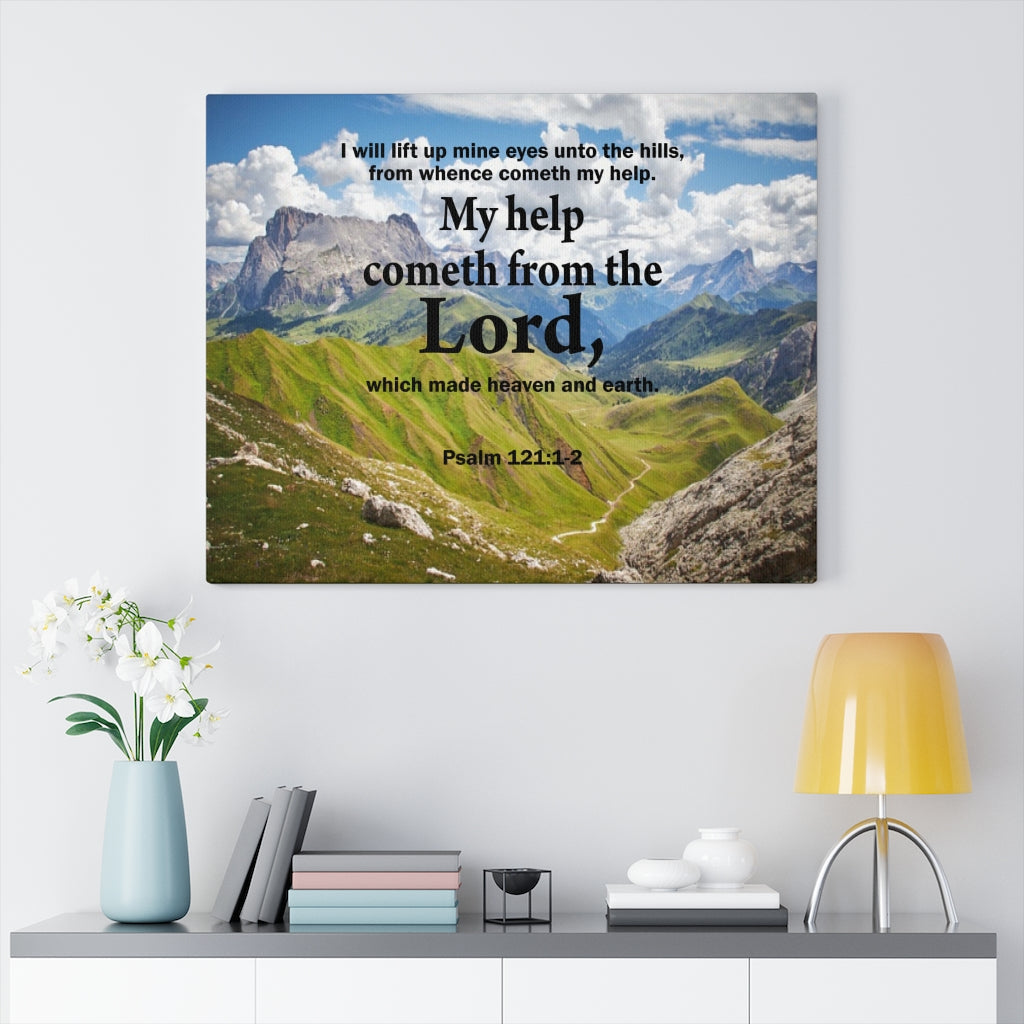 Scripture Walls My Help is God Psalm 121:1-2 Wall Art Christian Home Decor Unframed-Express Your Love Gifts