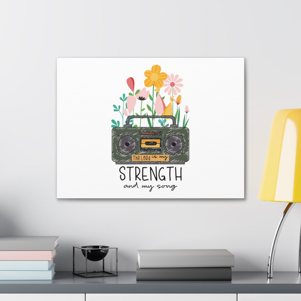 Scripture Walls My Strength And My Song Deuteronomy 31:6 Christian Wall Art Bible Verse Print Ready to Hang Unframed-Express Your Love Gifts