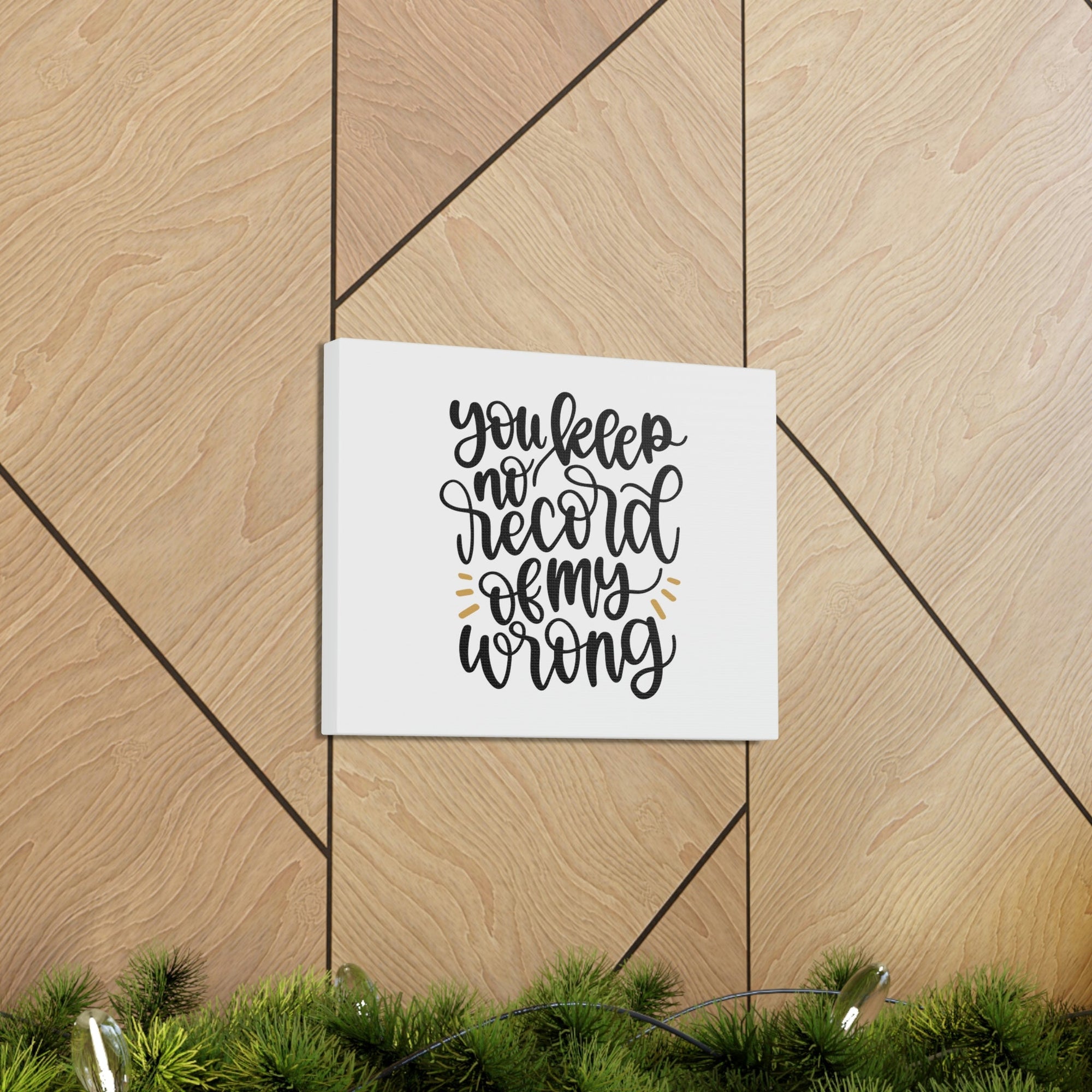 Scripture Walls No Record Of My Wrong 1 Corinthians 13:1 Christian Wall Art Bible Verse Print Ready to Hang Unframed-Express Your Love Gifts