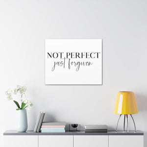 Scripture Walls Not Perfect Just Forgiven John 1:9 Christian Wall Art Print Ready to Hang Unframed-Express Your Love Gifts