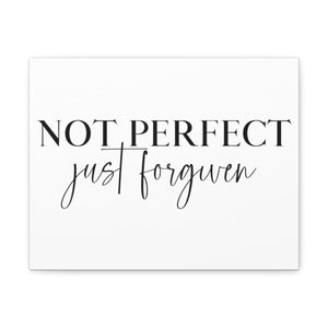 Scripture Walls Not Perfect Just Forgiven John 1:9 Christian Wall Art Print Ready to Hang Unframed-Express Your Love Gifts