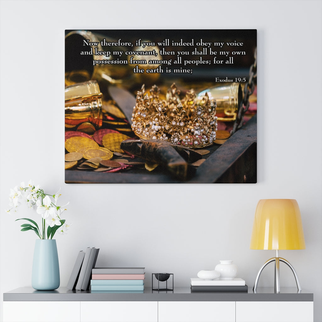 Scripture Walls Obey My Voice Exodus 19:5 Wall Art Christian Home Decor Unframed-Express Your Love Gifts