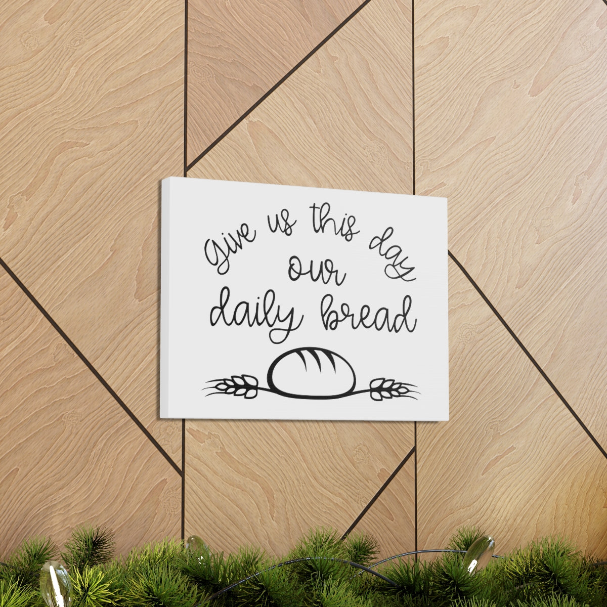 Scripture Walls Our Daily Bread Matthew 6:11 Christian Wall Art Print Ready to Hang Unframed-Express Your Love Gifts