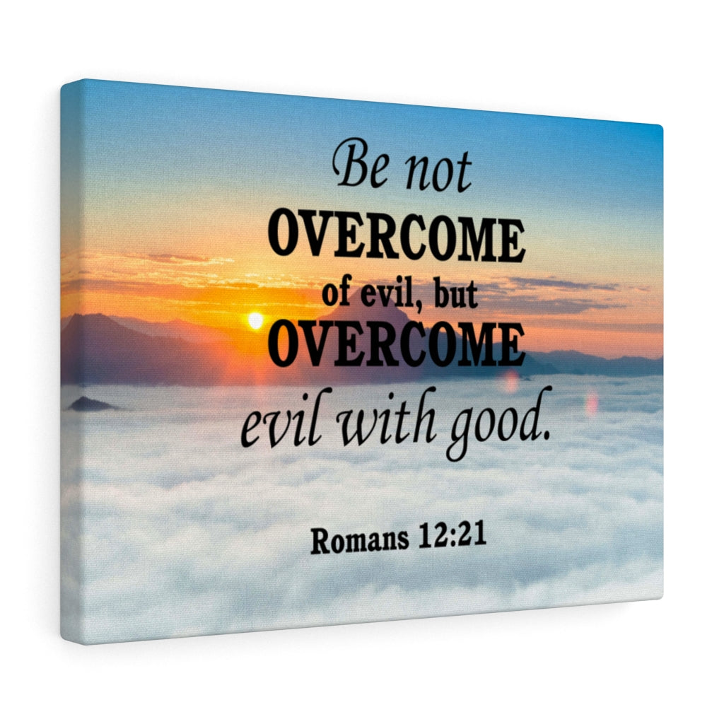 Scripture Walls Overcome With Good Romans 12:21 Christian Home Decor Bible Art Unframed-Express Your Love Gifts