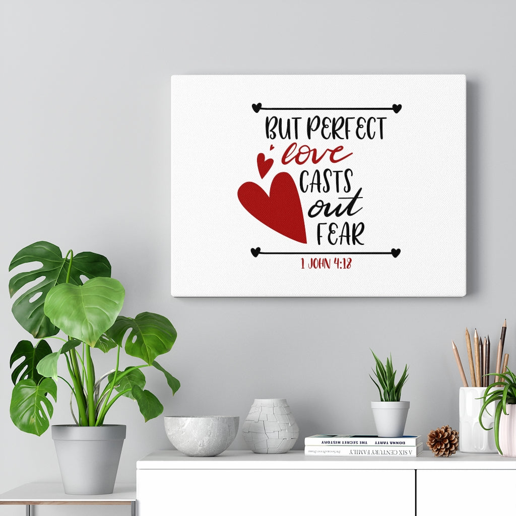 Scripture on Canvas Valentines Day Gifts about Love; Christian Valentine; Love bible verses canvas gift; 1 John 4:18 on hotsell Canvas