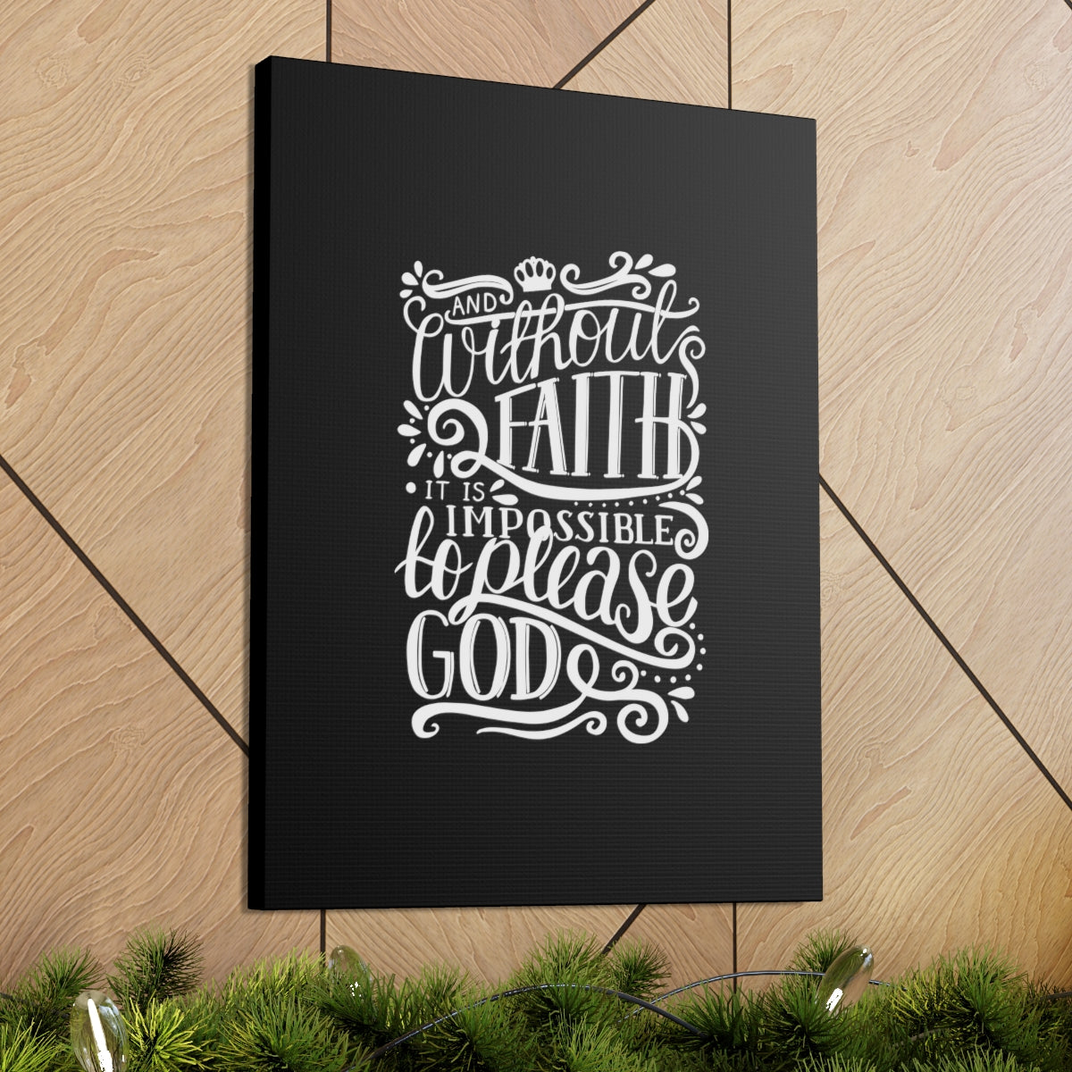 Scripture Walls Please God Hebrews 11:6 Christian Wall Art Bible Verse Print Ready to Hang Unframed-Express Your Love Gifts