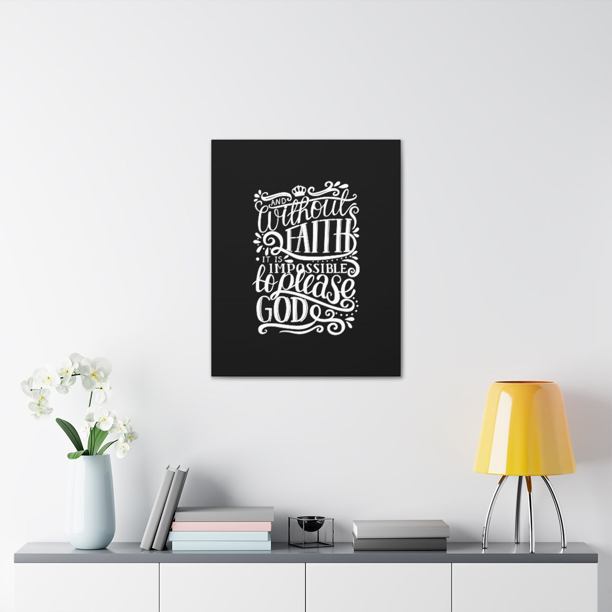 Scripture Walls Please God Hebrews 11:6 Christian Wall Art Bible Verse Print Ready to Hang Unframed-Express Your Love Gifts