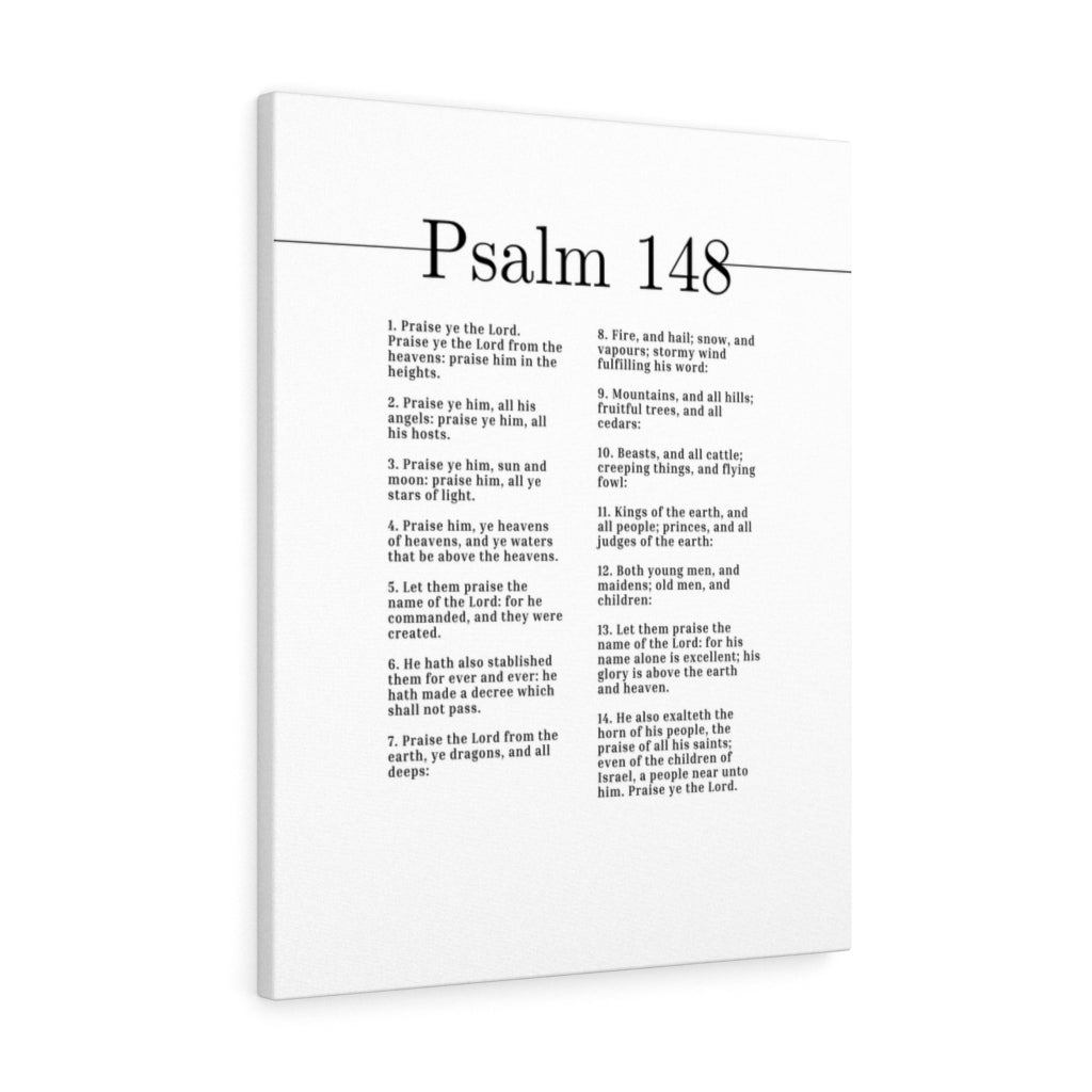 Scripture Walls Praise Him Ye Heavens Of Heavens Psalm 148 Bible Verse Canvas Christian Wall Art Ready to Hang Unframed-Express Your Love Gifts