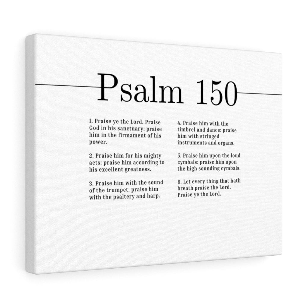 Scripture Walls Praise Ye The Lord Psalm 150 Bible Verse Canvas Christian Wall Art Ready to Hang Unframed-Express Your Love Gifts