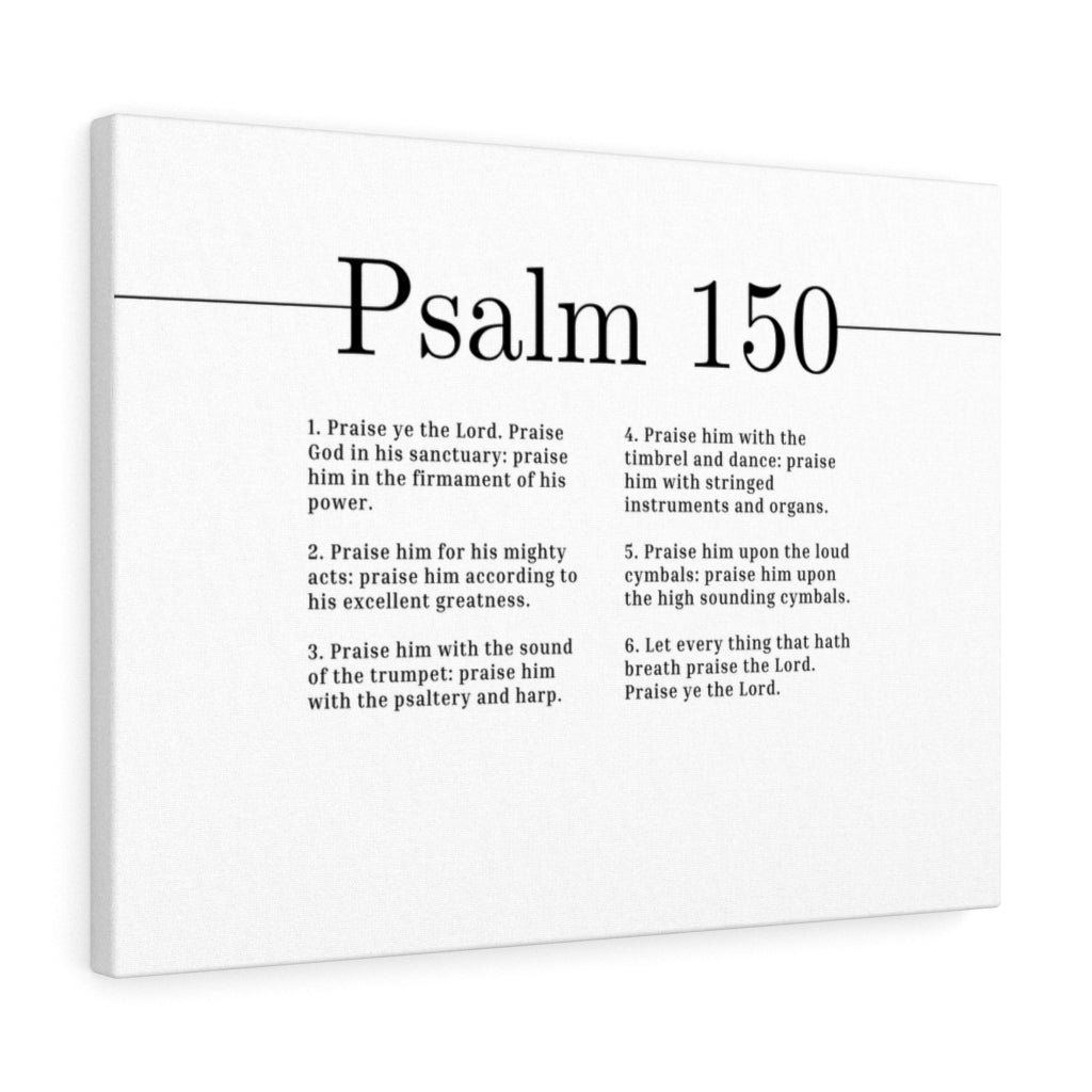 Scripture Walls Praise Ye The Lord Psalm 150 Bible Verse Canvas Christian Wall Art Ready to Hang Unframed-Express Your Love Gifts