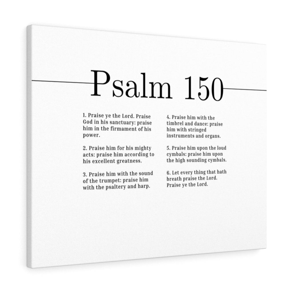 Scripture Walls Praise Ye The Lord Psalm 150 Bible Verse Canvas Christian Wall Art Ready to Hang Unframed-Express Your Love Gifts