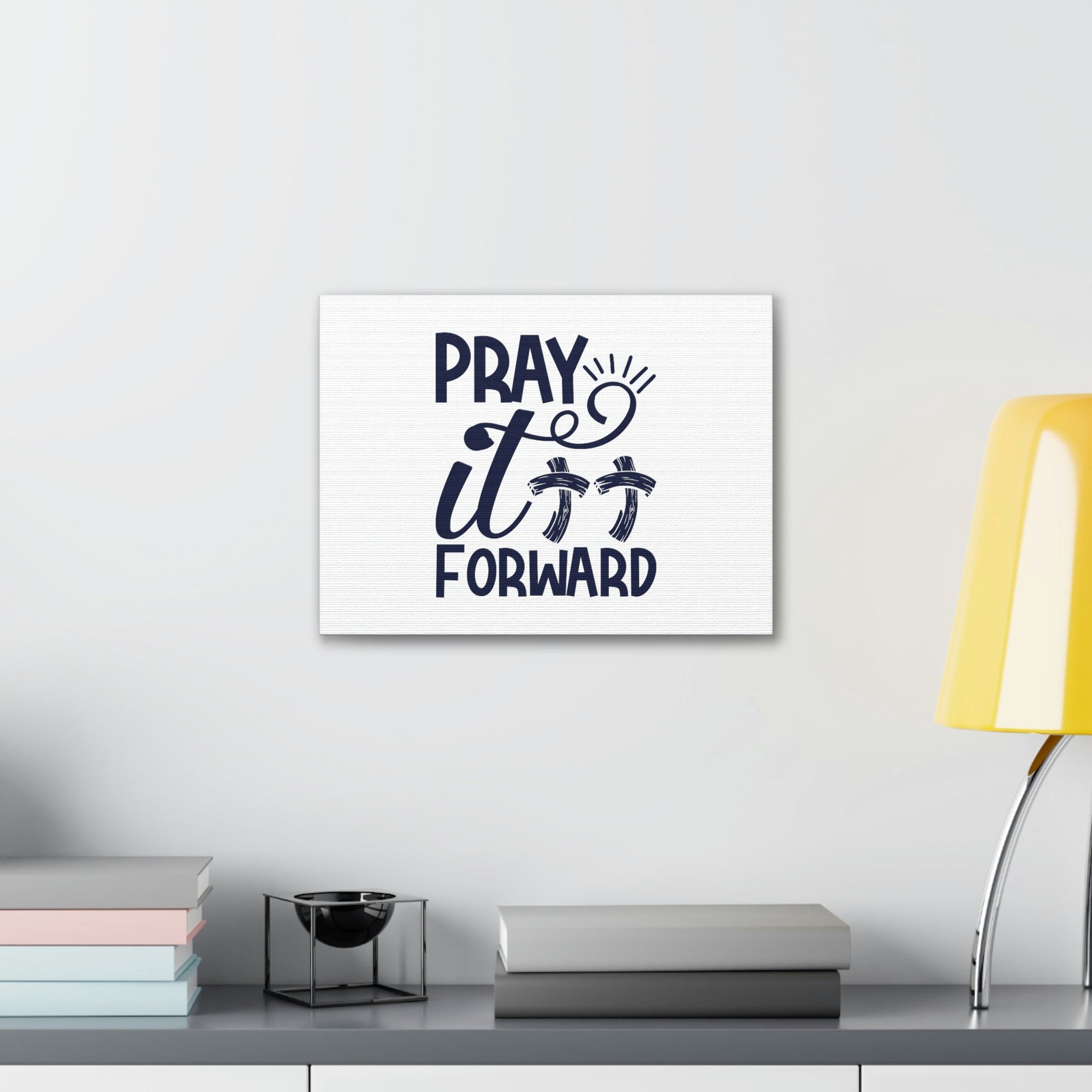 Scripture Walls Pray It Forward Romans 12:12 Double Cross Christian Wall Art Bible Verse Print Ready to Hang Unframed-Express Your Love Gifts