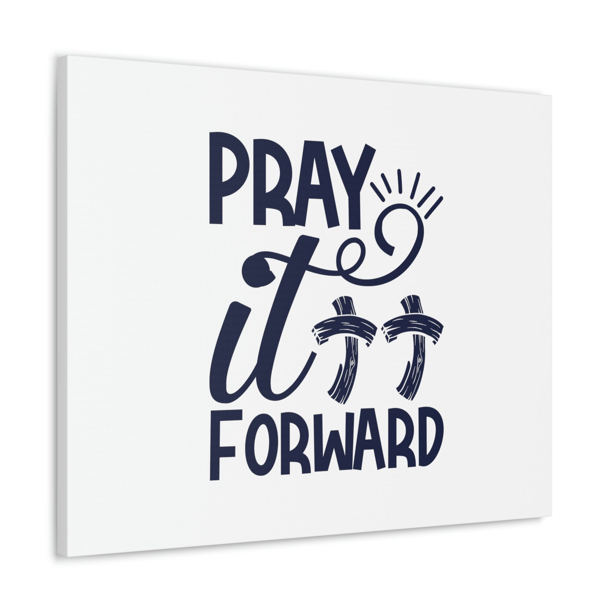 Scripture Walls Pray It Forward Romans 12:12 Double Cross Christian Wall Art Bible Verse Print Ready to Hang Unframed-Express Your Love Gifts