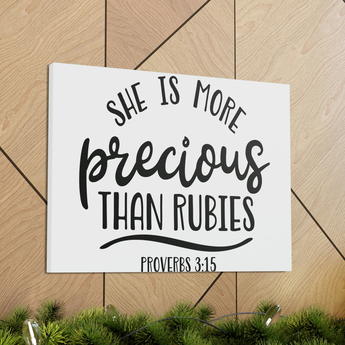 Proverbs 3v15 Vinyl Wall Decal version 1 She is more precious than rubies