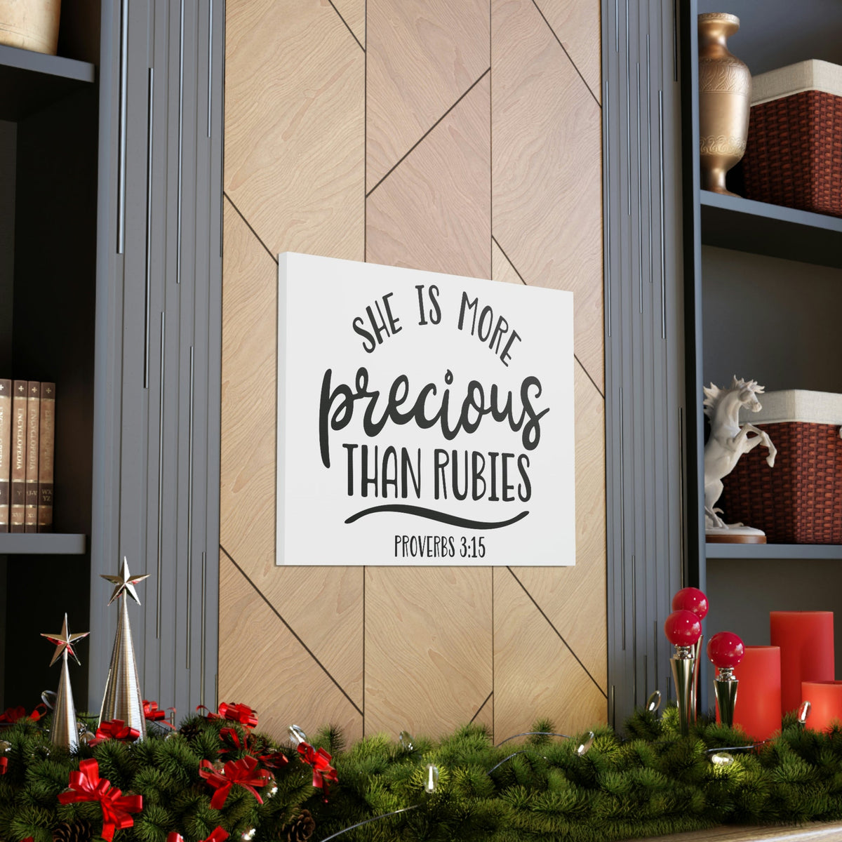 Scripture Walls Precious Than Rubies Proverbs 3:15 Cursive Christian W -  Express Your Love Gifts