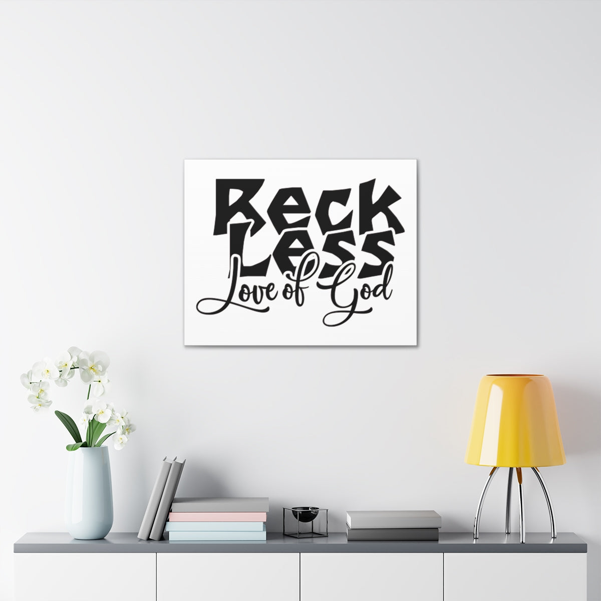 Scripture Walls Reckless Love Of God 1 John 4:8 Christian Wall Art Print Ready to Hang Unframed-Express Your Love Gifts